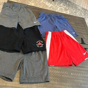 Bundle of shorts - Nike, Converse, Children’s Place - 5 pairs of athletic shorts